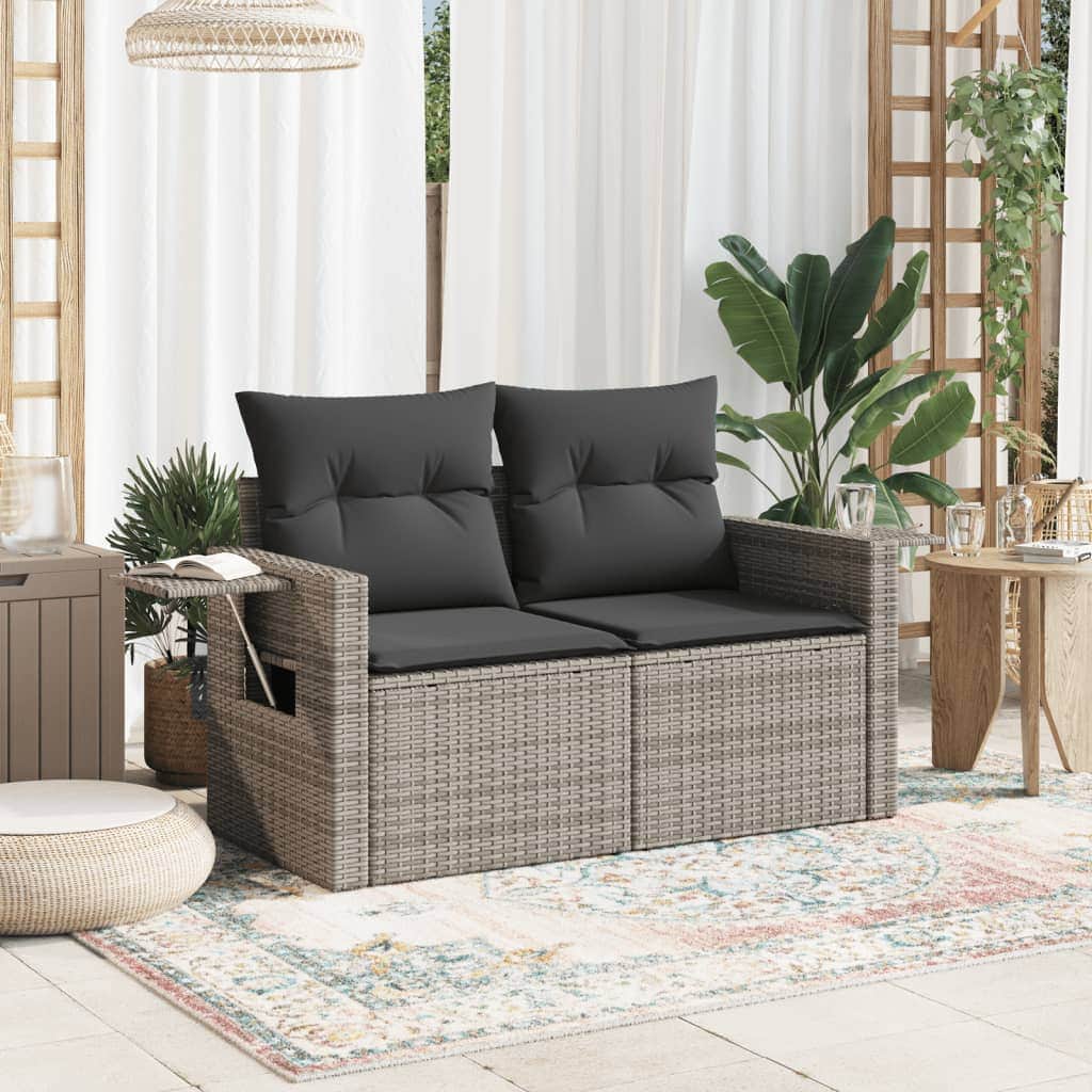 Decorative Garden Sofa with Cushions 2 Garden Gathering Evening