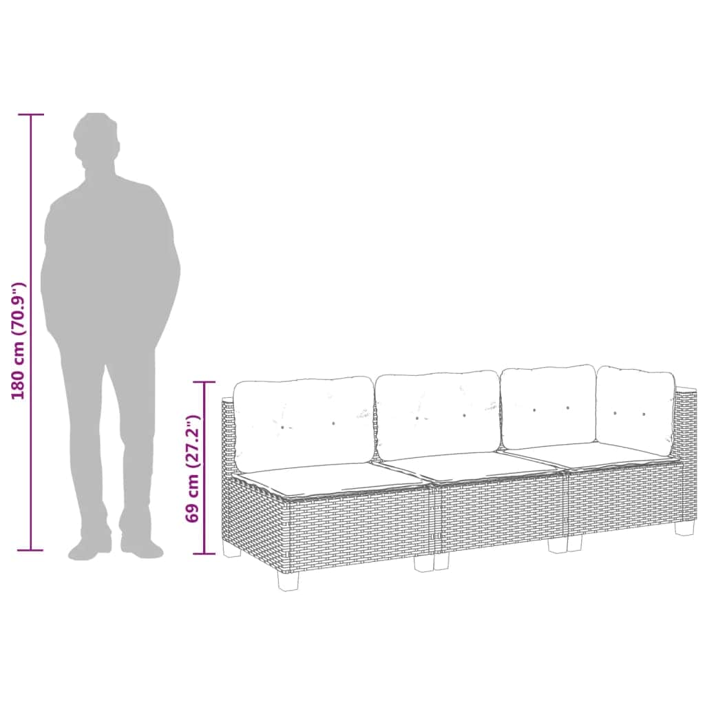 Decorative Garden Sofa with Cushions 3 Relaxing Seating Essentials