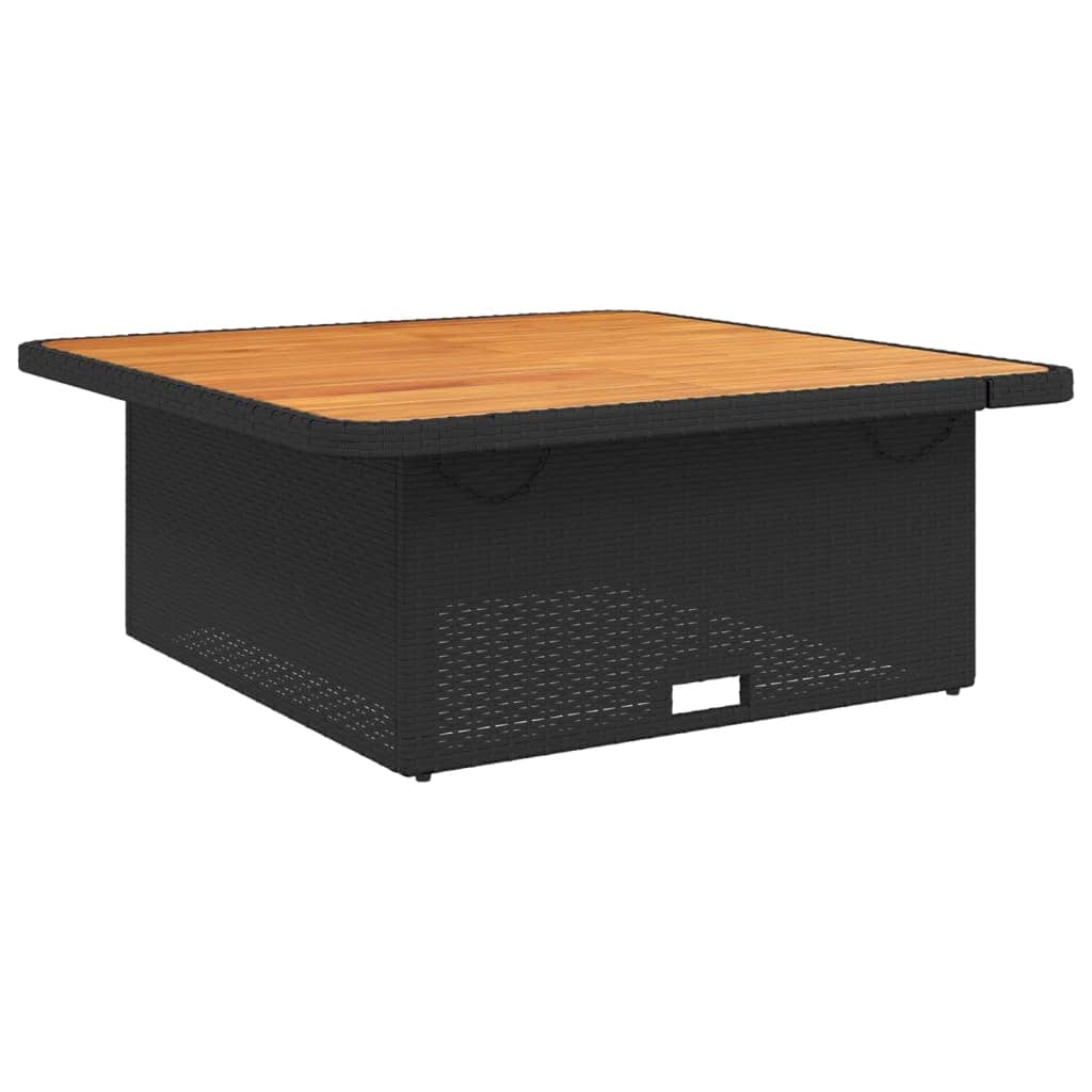 Decorative Garden Table Black 110x110x71 cm Patio Setup Summer