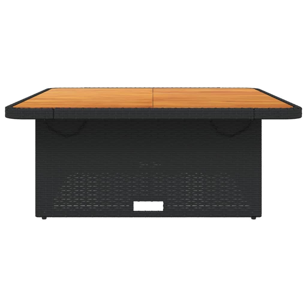 Decorative Garden Table Black 110x110x71 cm Patio Setup Summer