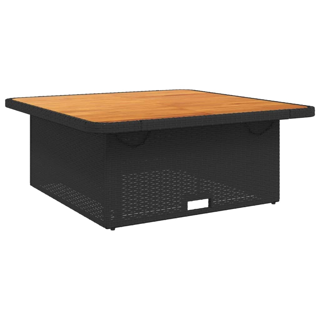 Decorative Garden Table Black 110x110x71 cm Patio Setup Summer