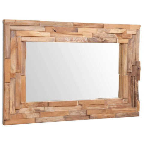 Decorative  Mirror Teak Rectangular