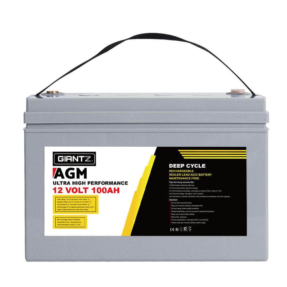 Deep Cycle Battery 120Ah/100Ah Sealed Power Portable Solar X2