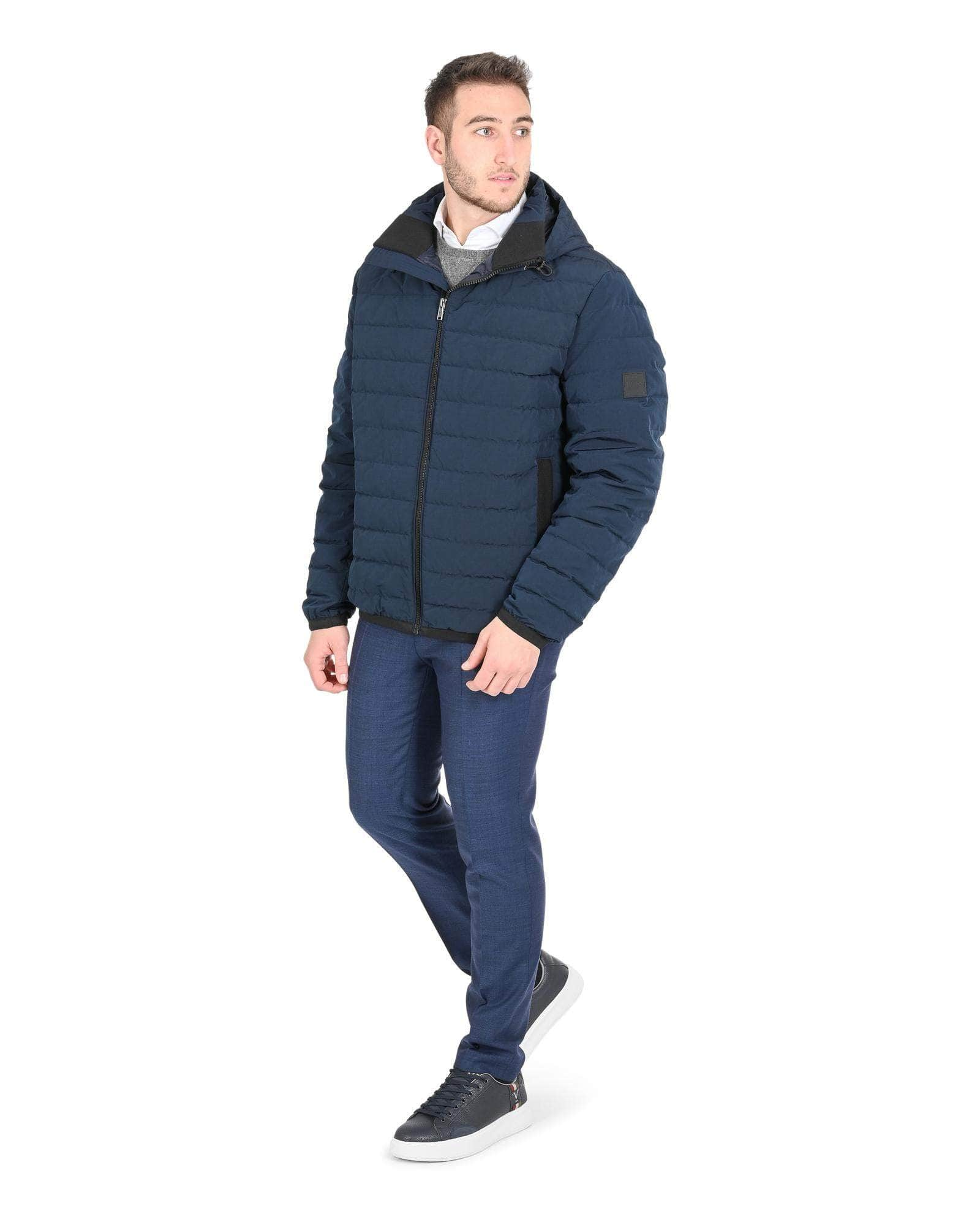 Deep Waters Men'S Navy Polyester-Polyamide Outerwear