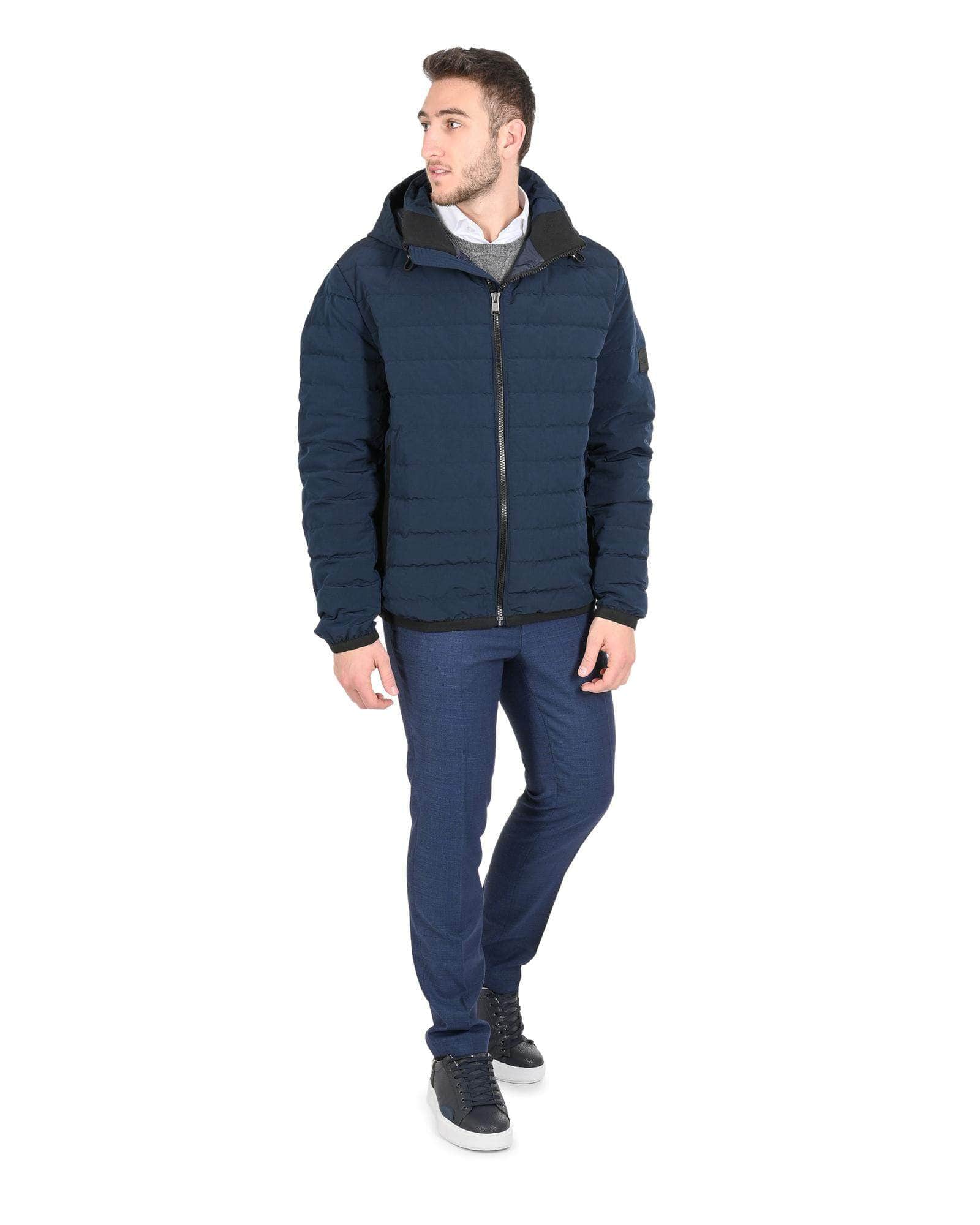 Deep Waters Men'S Navy Polyester-Polyamide Outerwear