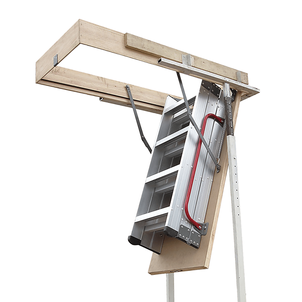 Deluxe Aluminium Attic Loft Ladder - 2700Mm To 3050Mm