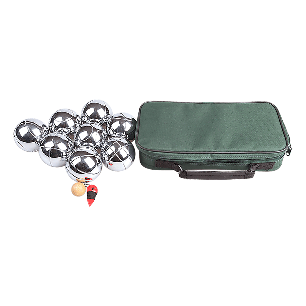 Deluxe Boules Bocce 8 Alloy Ball Set