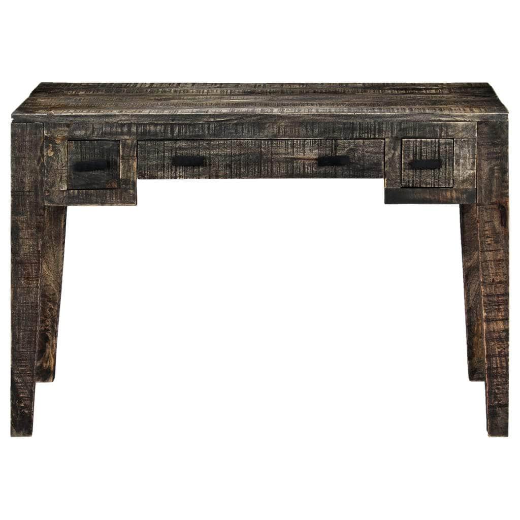 Desk Black Solid Mango Wood