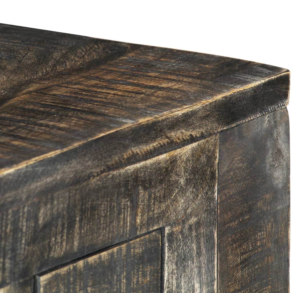 Desk Black Solid Mango Wood