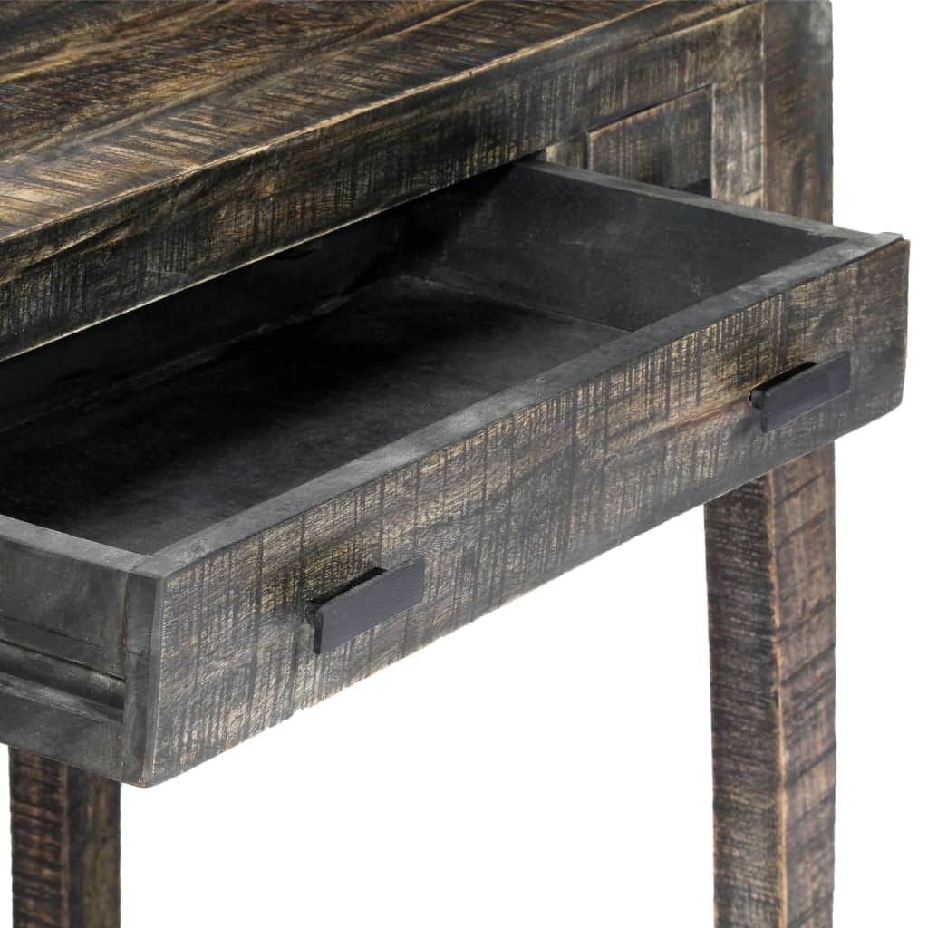 Desk Black Solid Mango Wood