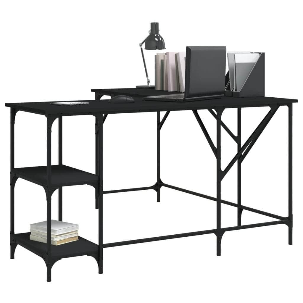 Desk Engineered Wood Black