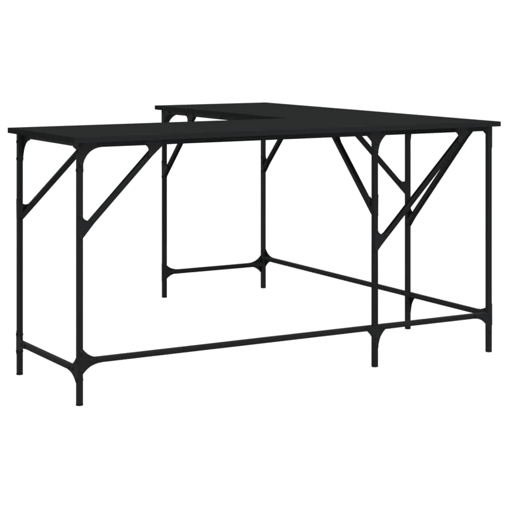 Desk Engineered Wood-Black
