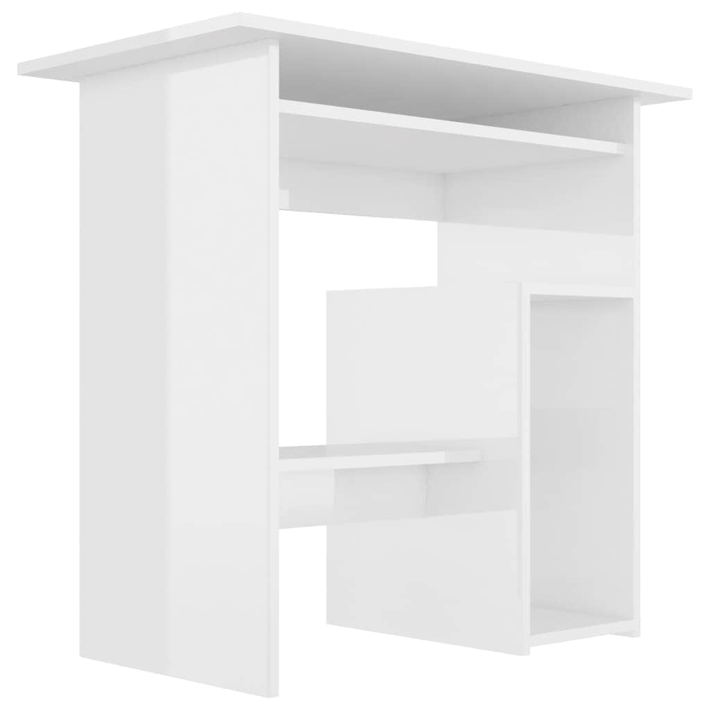 Desk High Gloss White Chipboard