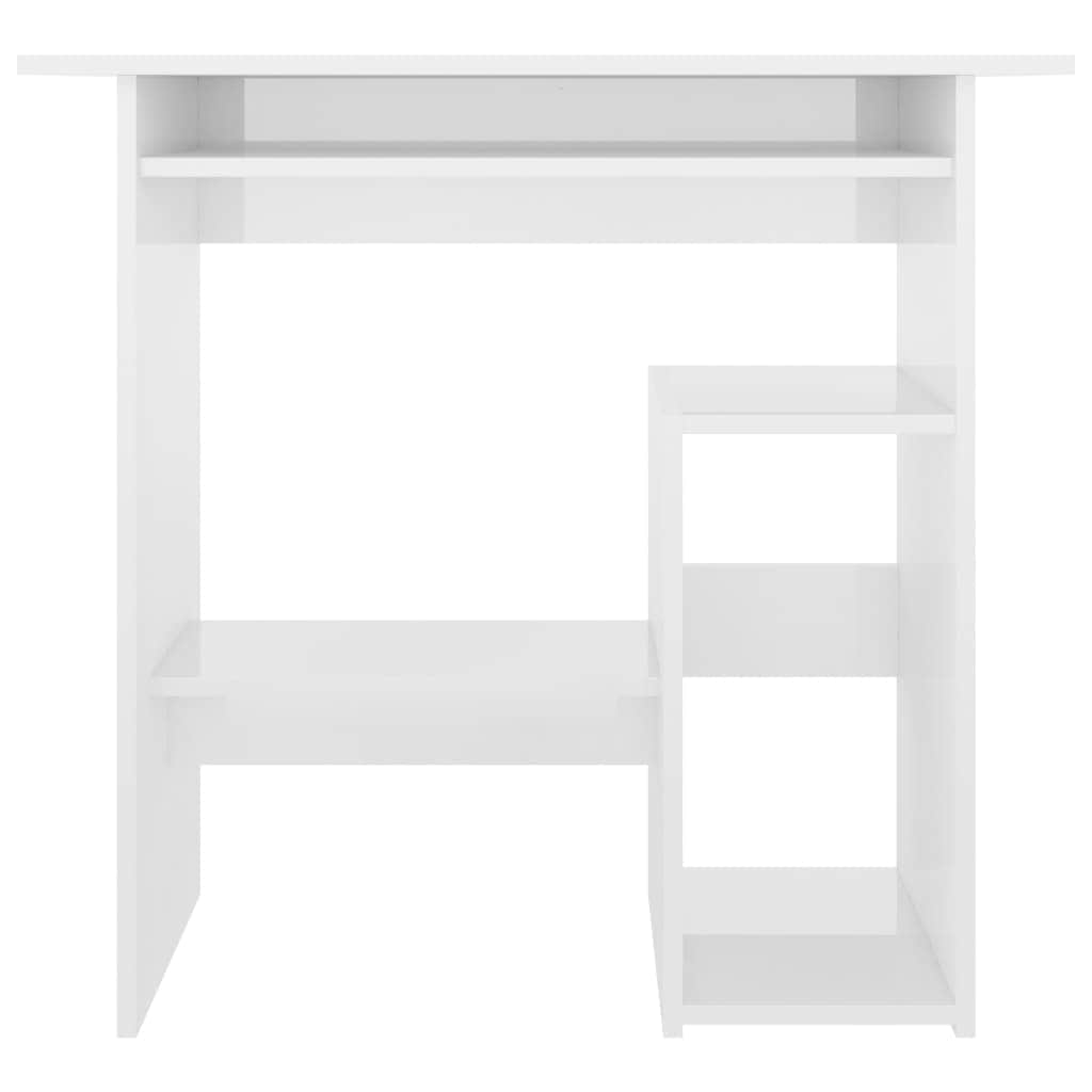 Desk High Gloss White Chipboard