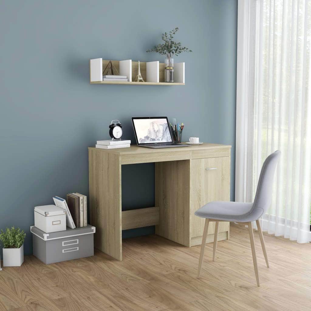 Desk Sonoma Oak Chipboard