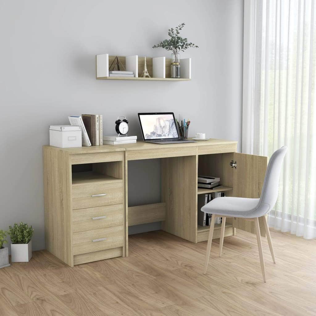 Desk Sonoma Oak Chipboard