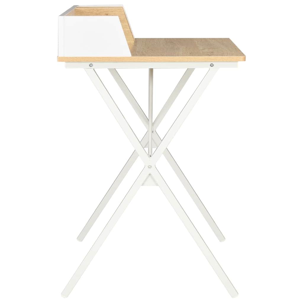 Desk White and Natural