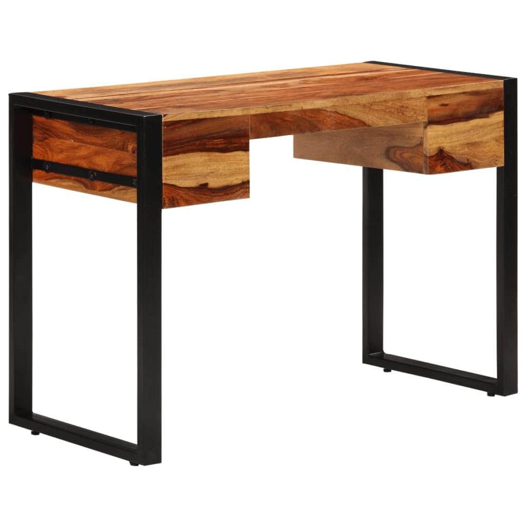 Desk with 2 Drawers Solid Sheesham Wood
