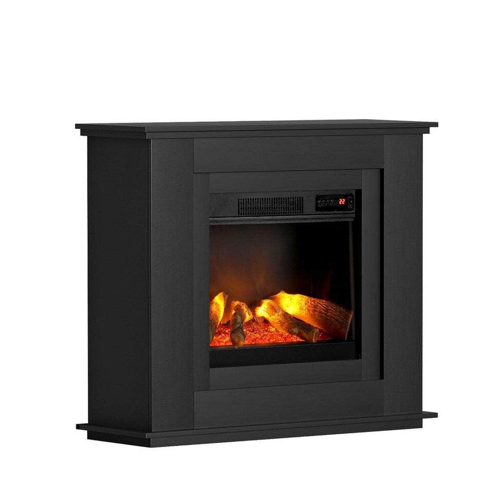 Devanti 2000W Electric Fireplace Mantle Portable Fire Log Wood Heater 3D Flame Effect