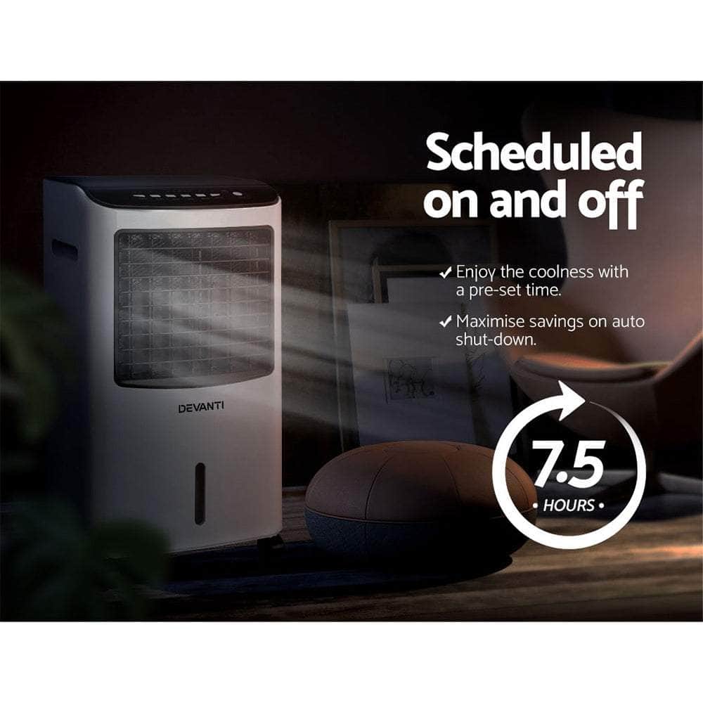 Devanti Evaporative Portable 8L Cooling Fan Humidifier
Air Cooler