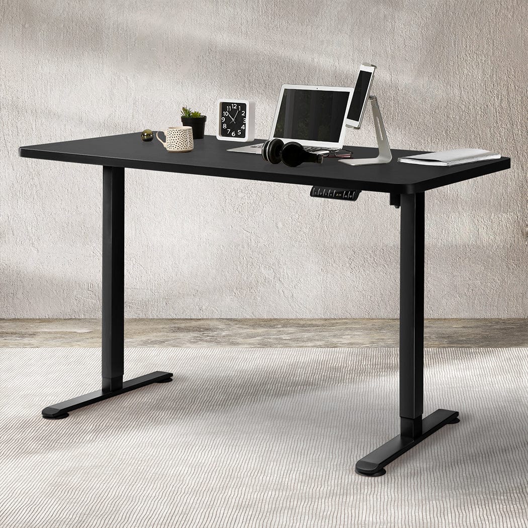 120Cm - Stylish Motorised Standing Desk Height 120cm Black 800x 1.5MM  Soft