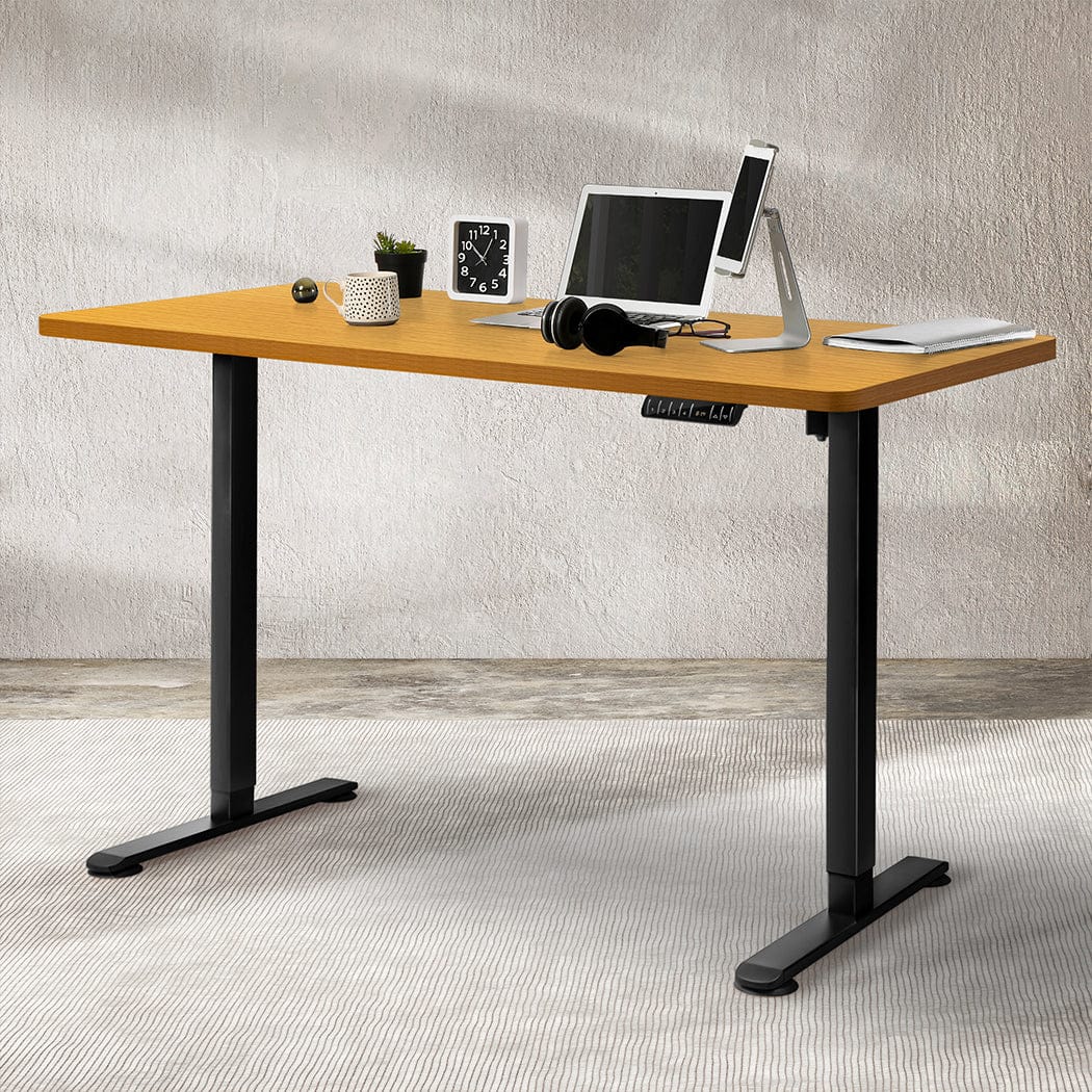 120Cm - Ergonomic Motorised Standing Desk Height 120cm Natural 800x 1.5MM