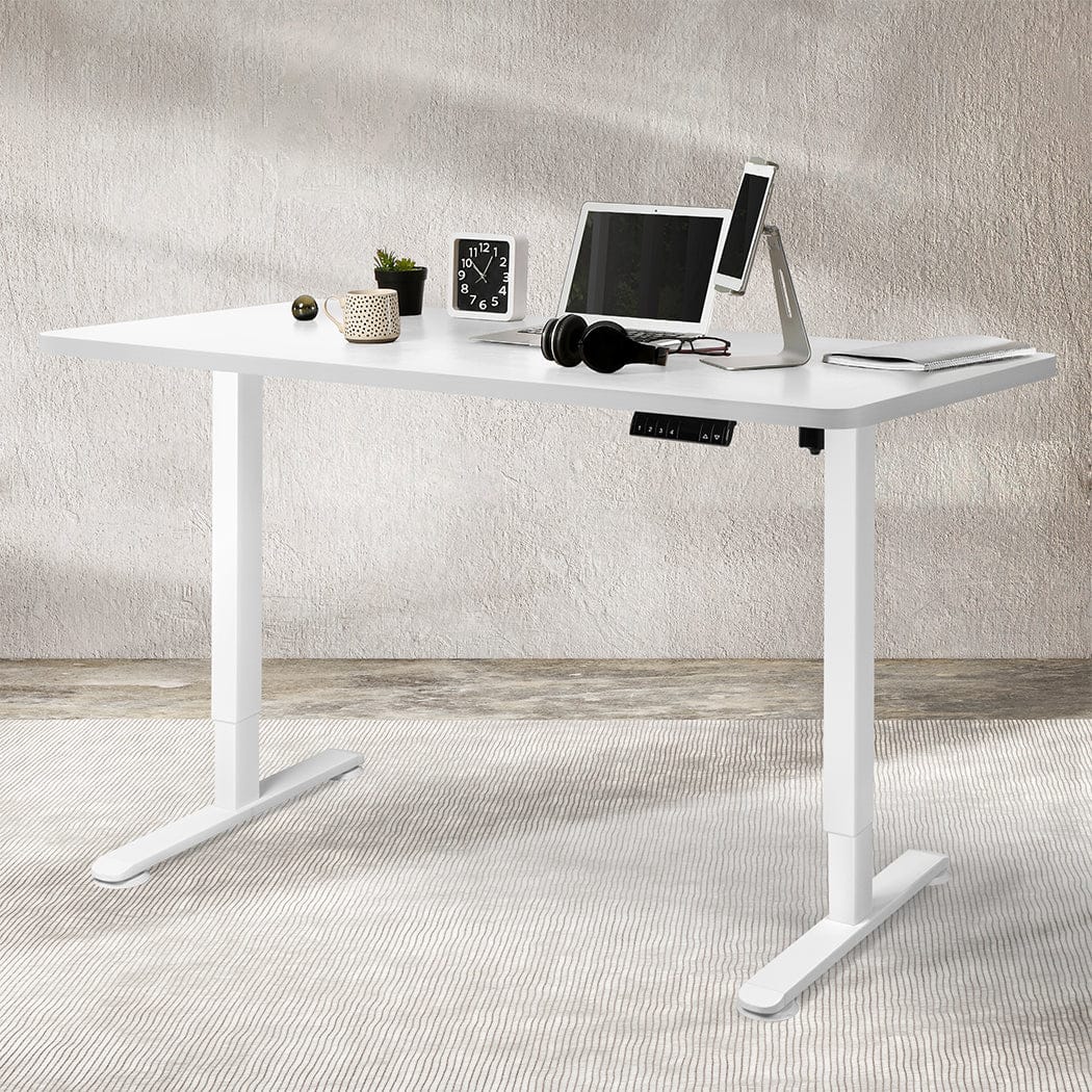120Cm - Luxury Motorised Standing Desk Height 120cm White 800x 1.5MM  Soft
