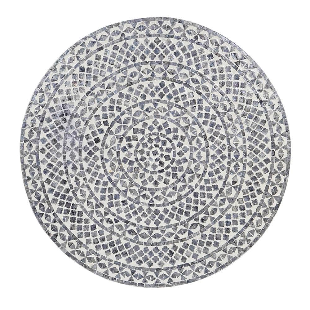 Diamond Mother Of Pearl Coffee Table Black