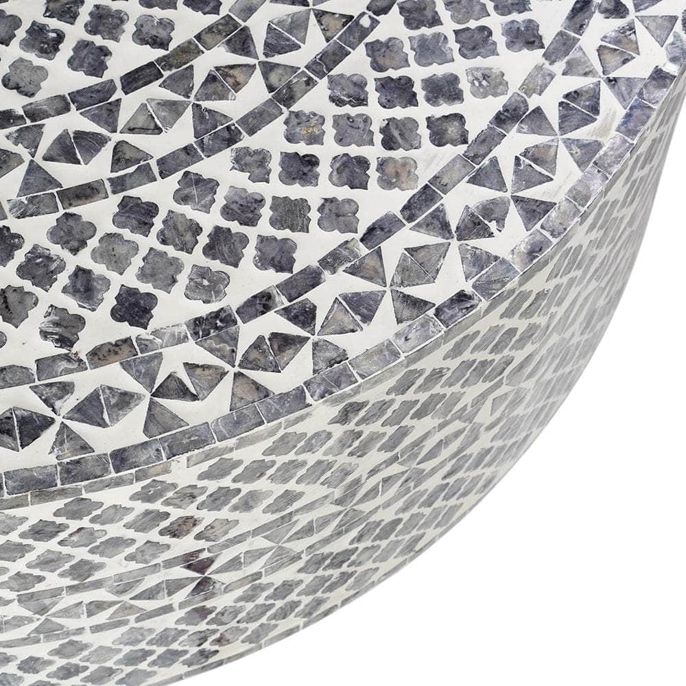 Diamond Mother Of Pearl Coffee Table Black