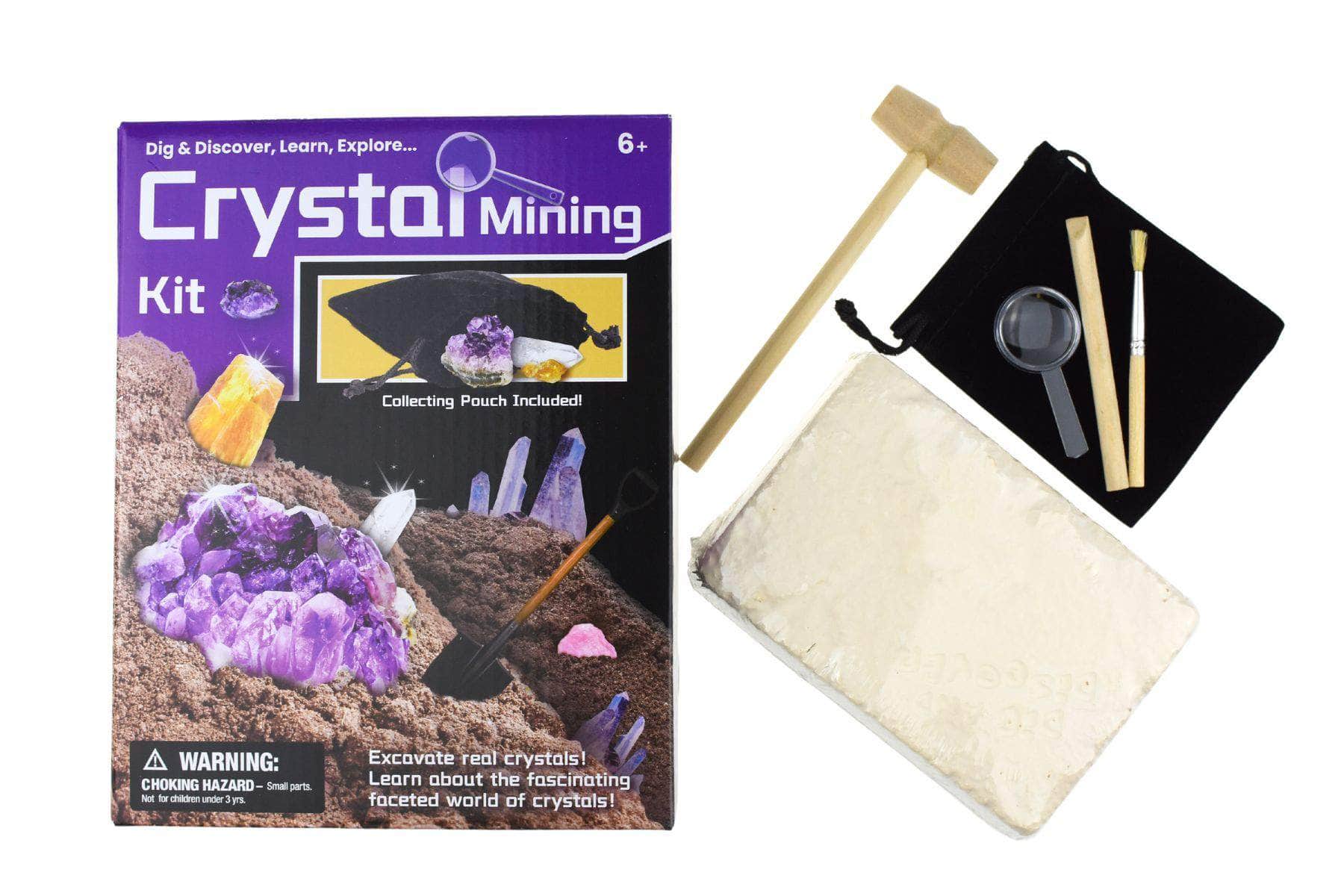 Dig & discover crystal mining kit