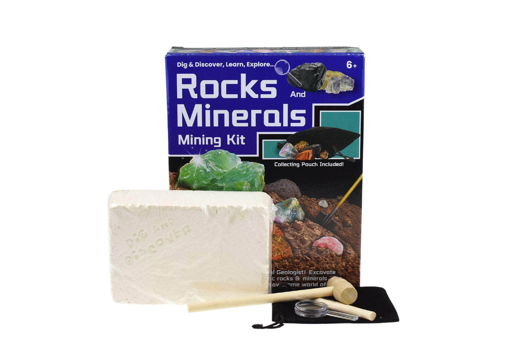 Dig & discover rocks and minerals mining kit