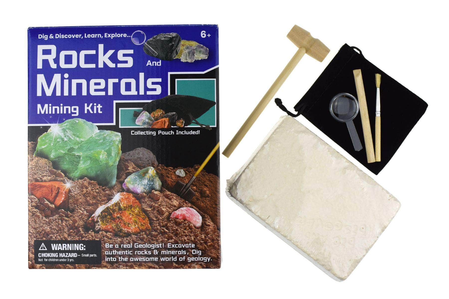 Dig & discover rocks and minerals mining kit