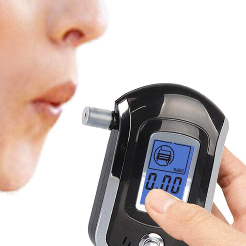 Digital Breath Alcohol Breathalyser Alcohol Breath Tester LCD with 5 Mouthpieces