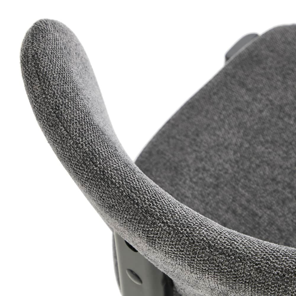 Dining Chair Set of 4,6,8 Grey Linen Fabric with Padded Foam Seat