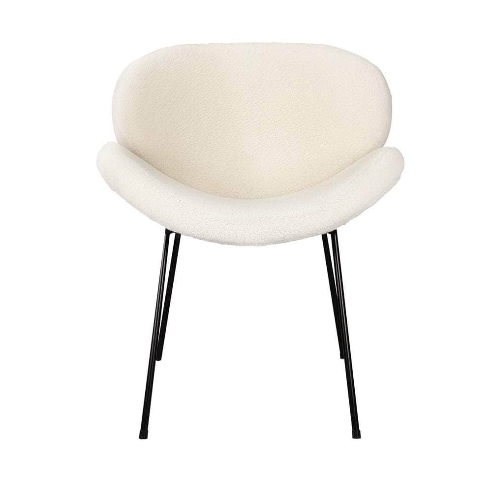 Dining Chair  sherpa Cream