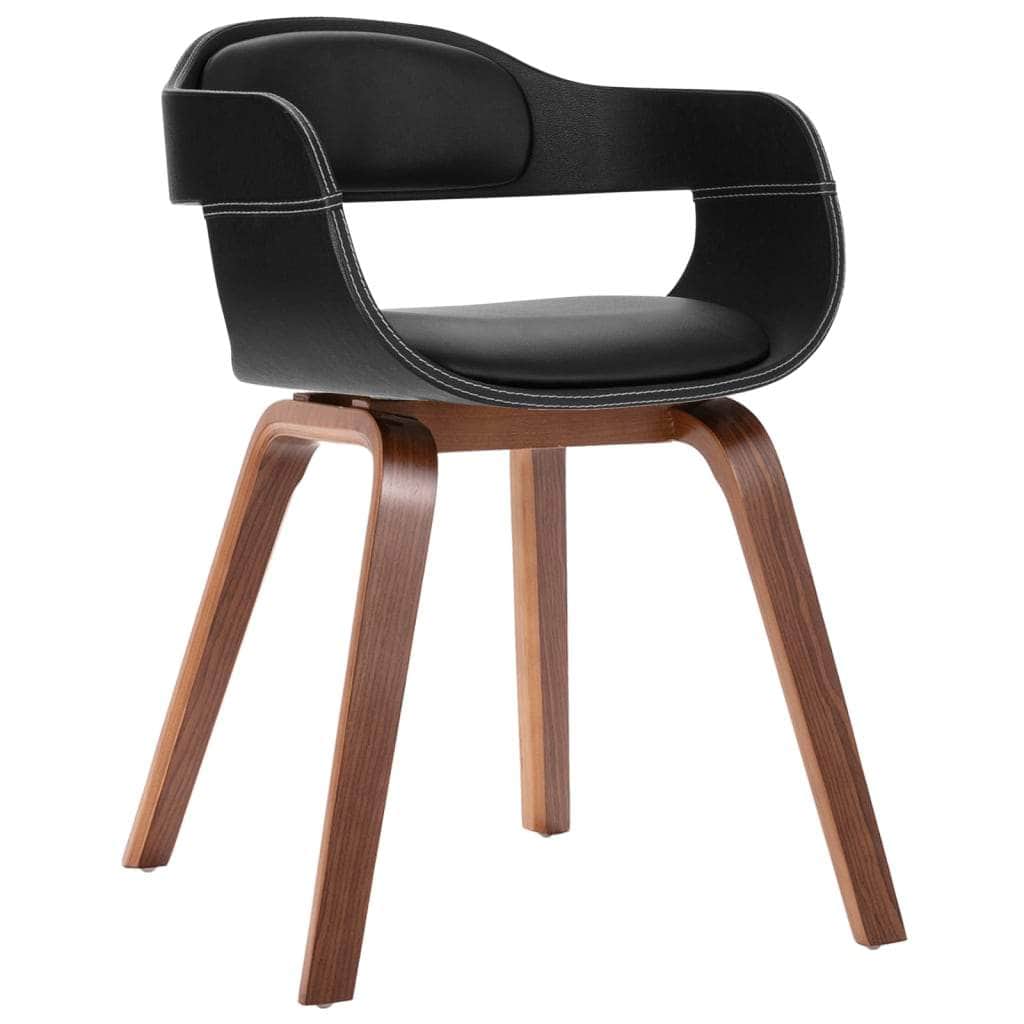 Dining Chair with Bentwood and Leather
