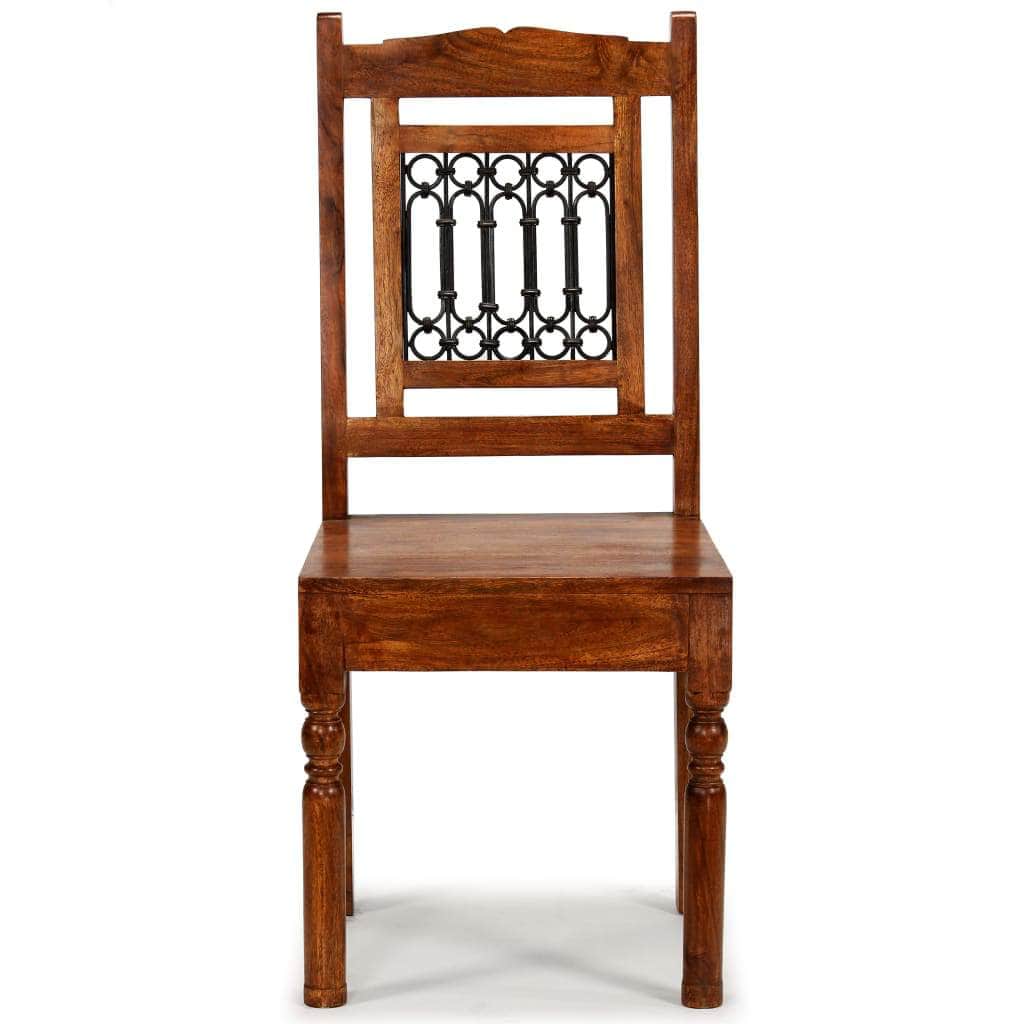 Dining Chairs 2 pcs Solid Wood with Sheesham Finish Classic