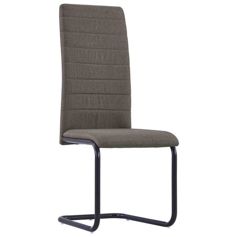 Dining Chairs 2 pcs Taupe Fabric