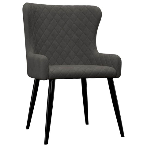 Dining Chairs 4 pcs Grey Velvet