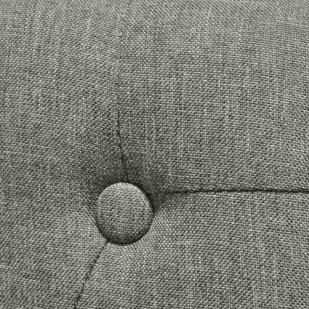 Dining Chairs 6 pcs Light Grey Fabric