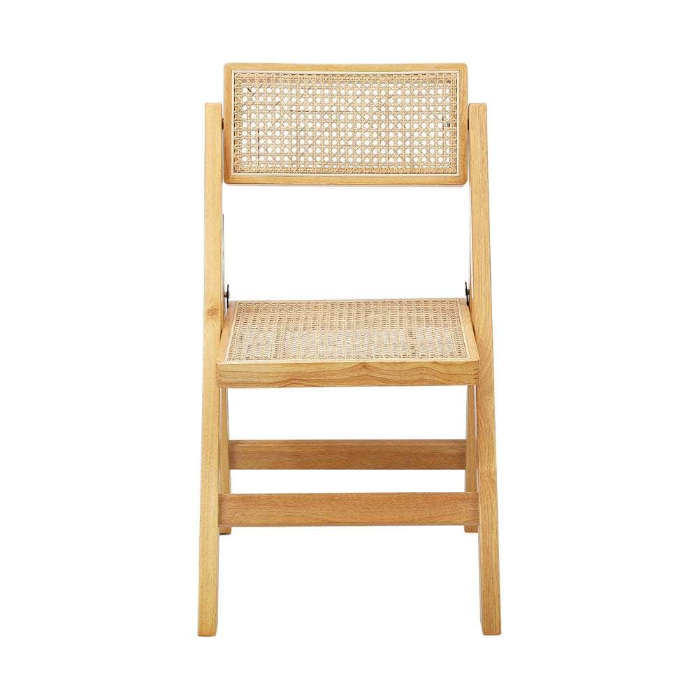 Dining Chairs Folding Rattan Chair Wooden