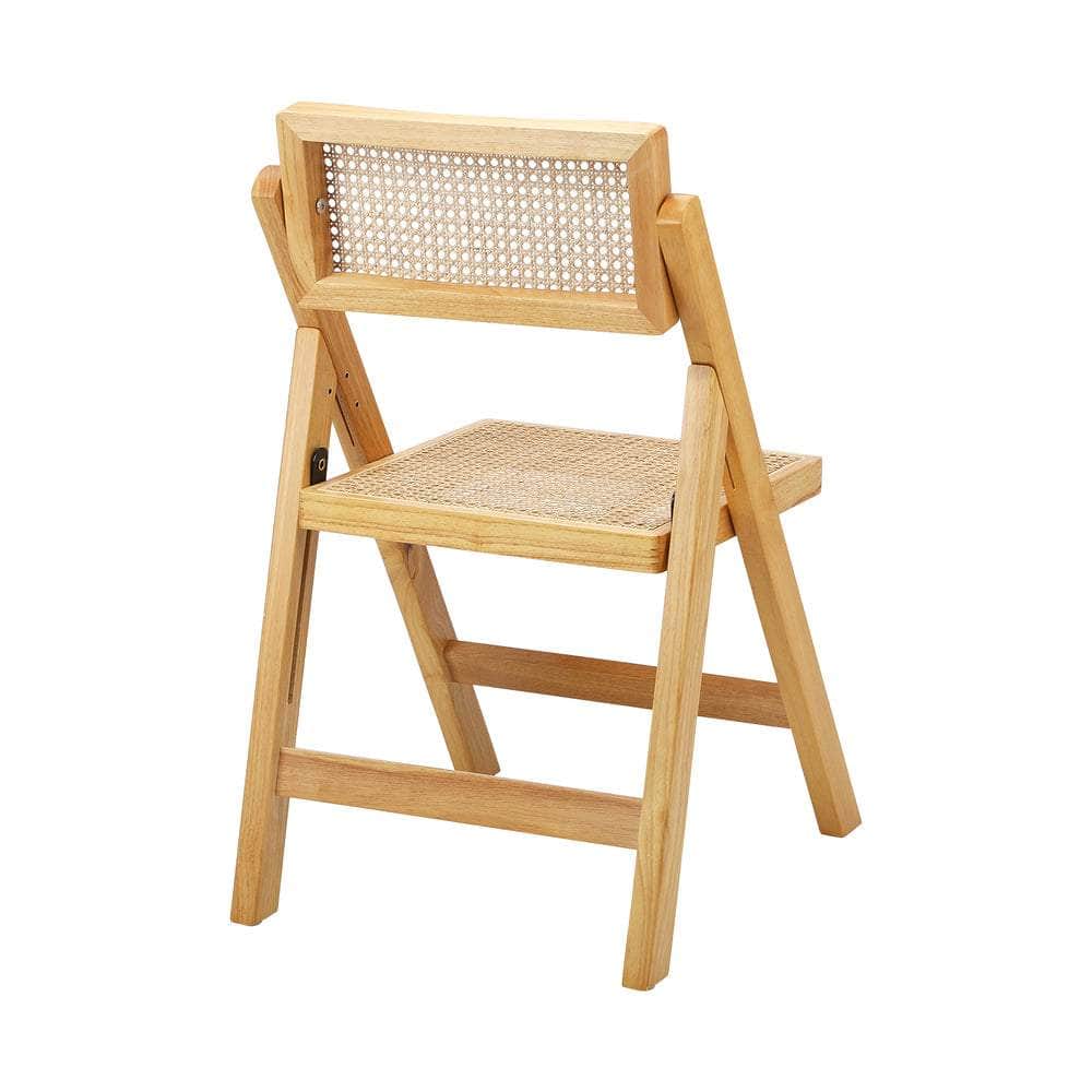 Dining Chairs Folding Rattan Chair Wooden