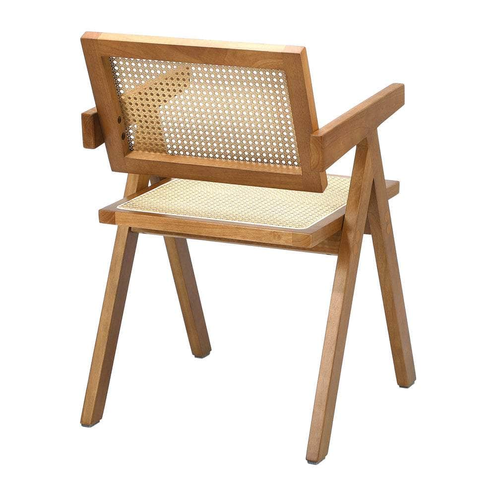 Dining Chairs Rattan Chair Wooden Balck/Walnut