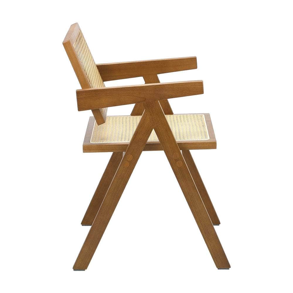 Dining Chairs Rattan Chair Wooden Balck/Walnut