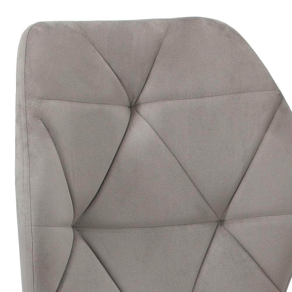 Dining Chairs Velvet Blue/Grey