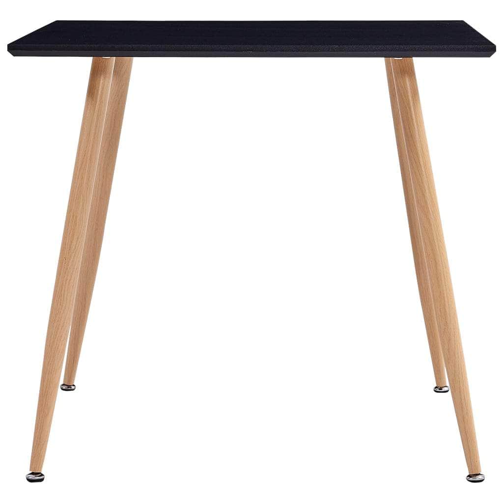 Dining Table Black and Oak  MDF