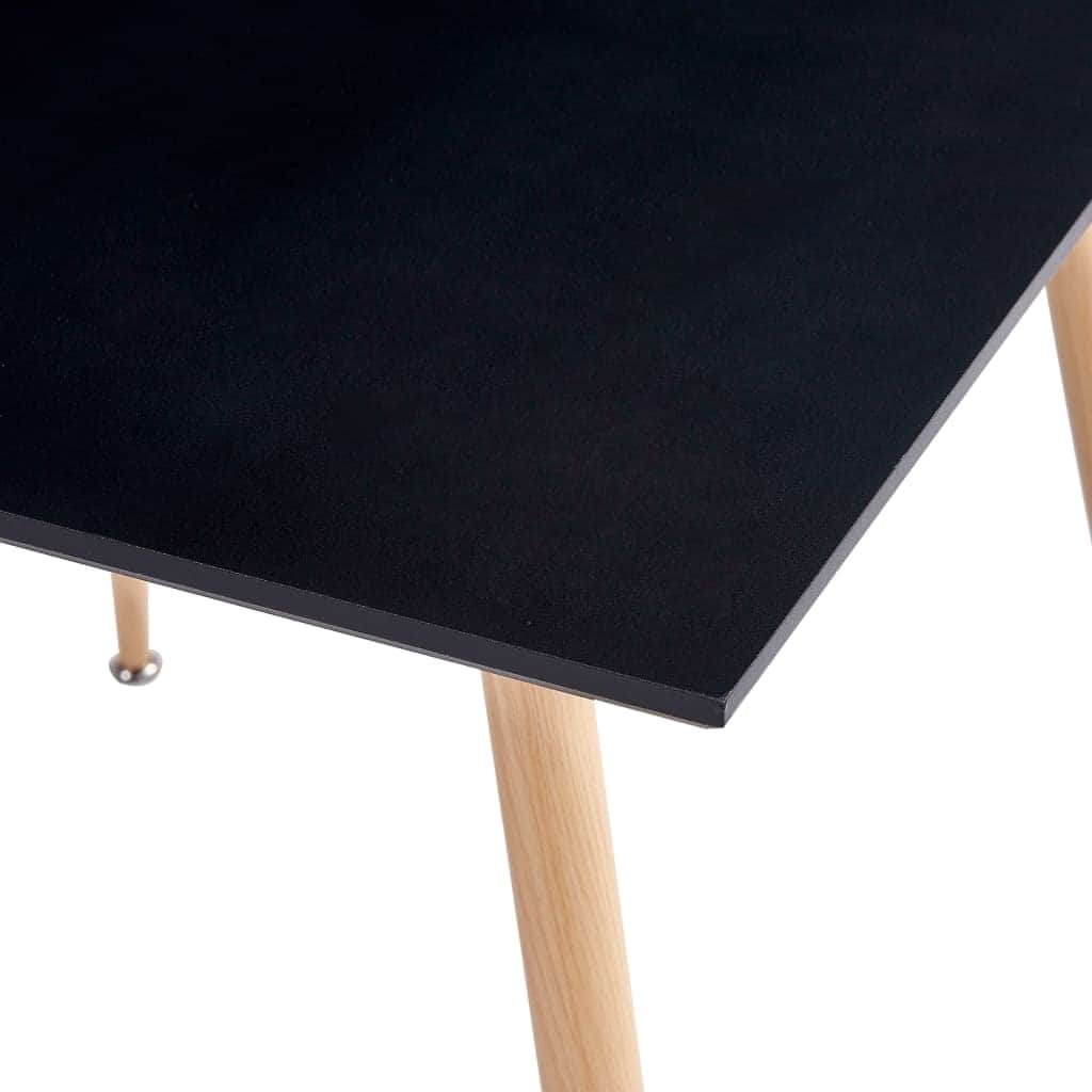 Dining Table Black and Oak  MDF