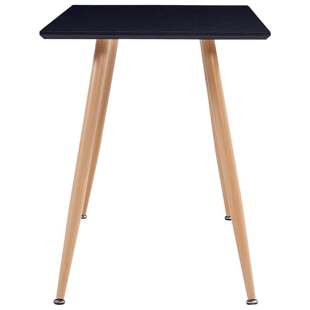 Dining Table Black & Oak MDF