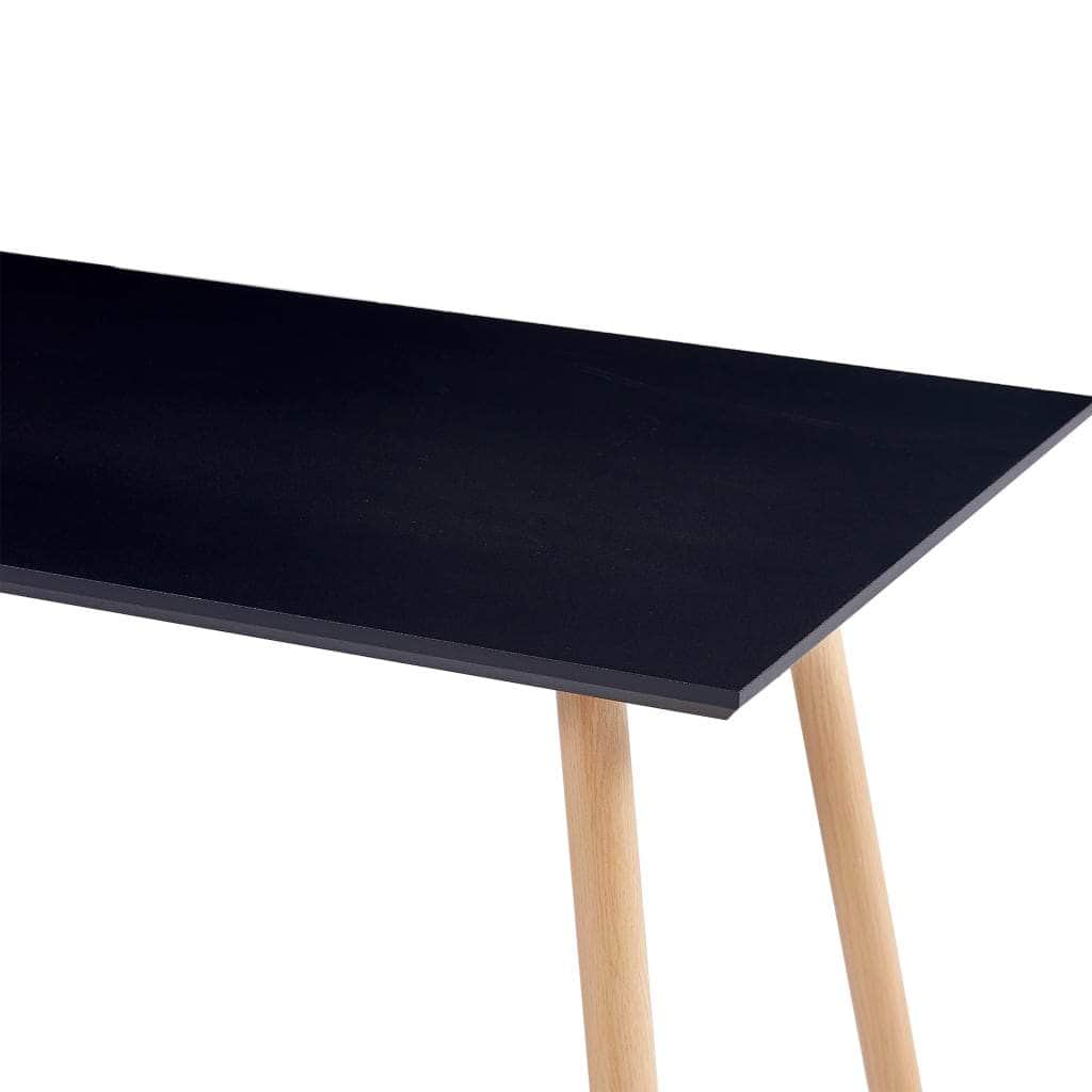Dining Table Black & Oak MDF