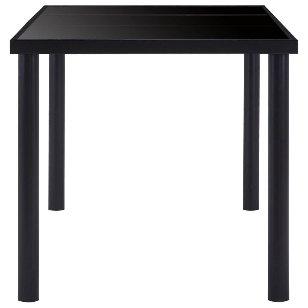 Dining Table Black Tempered Glass - Simple deals